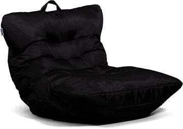 Big Joe Roma Bean Bag Chair, Black Smartmax, 3ft