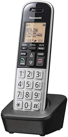 Panasonic KX-TGB810s  Compact Cordless Phone with DECT 6.0, Black/Silver