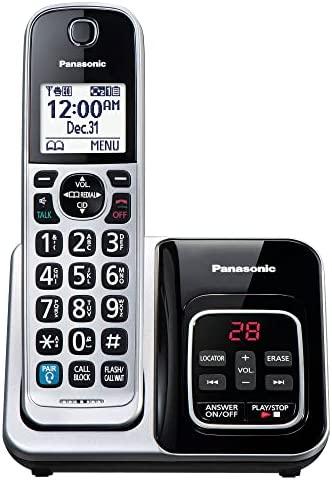 Panasonic KX-TGD890S Cordless Phone System, Bluetooth Pairing, Silver