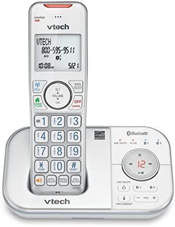 VTech VS112-17 DECT 6.0 Bluetooth Expandable Cordless Phone for Home with Answering Machine