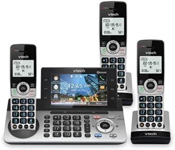 VTech IS8251-3 Business Grade 3-Handset Expandable Cordless Phone for Home Office