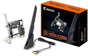 Gigabyte GC-WBAX200 WIFI 6 2x2 802.11Ax/ Dual Band WiFi/ Bluetooth 5/ PCIe Expansion Card
