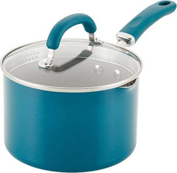 Rachael Ray 12020 Create Delicious Nonstick Sauce Pan Saucepan with Straining and Lid