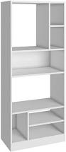 Manhattan Comfort Valenca 3.0 Collection Modern Decorative Free Standing 8 Shelf Bookcase