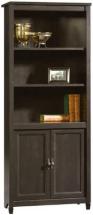 Sauder Edge Water Library With Doors, Estate Black finish