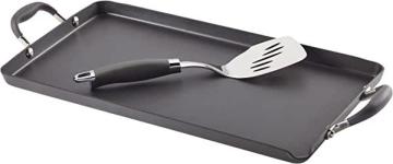 Anolon Advanced Hard Anodized Nonstick Griddle Pan/Flat Grill, 10-Inch, Gray