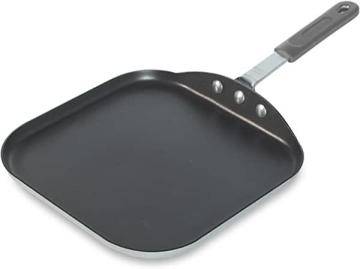 Nordic Ware 21160 Restaurant Cookware Square Griddle, 11.5 Inch, Black