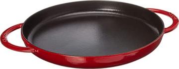 Staub Cast Iron 12-inch Round Double Handle Pure Griddle – Cherry