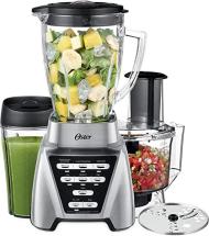 Oster Blender Pro 1200 with Glass Jar, 24-Ounce Smoothie Cup and Food Processor Attachment