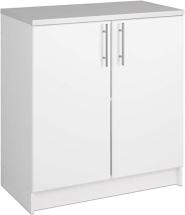 Prepac Elite 2 Door Base Storage Cabinet, 32" W x 36" H x 24" D, White