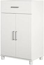 SystemBuild Callahan 24" 1 Drawer/2 Door Base, White Storage Cabinet