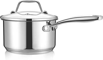 NutriChef NCSP2 2-Quart Stainless Steel Stew Pot – 18/8 Food Grade