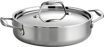 Tramontina 80116/009DS Covered Braiser Stainless Steel Tri-Ply Clad 3 Qt