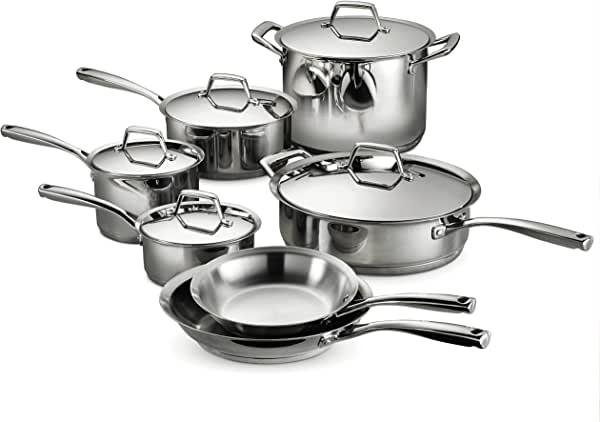 Tramontina 80101/203DS Cookware Set Stainless Steel Tri-Ply Base