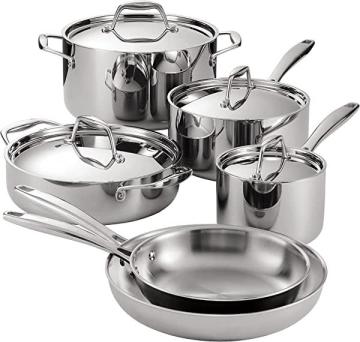 Tramontina 80116/248DS 10-Piece Cookware Set Stainless Steel