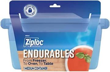 Ziploc Endurables Silicone Food Storage Meal Prep Containers, Medium Container