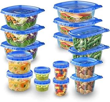 Ziploc Food Storage Meal Prep Containers Reusable, Fresh Start Pack, 16 Count