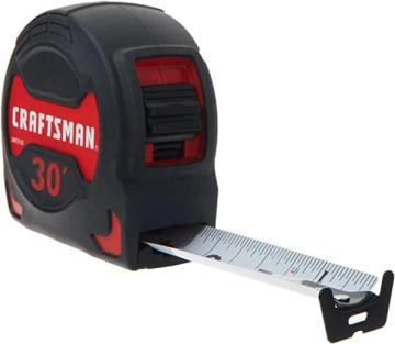 Craftsman Tape Measure, Easy Grip, 30-Foot