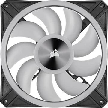 Corsair QL Series, Ql140 RGB, 140mm RGB LED Fan, Dual Pack with Lighting Node Core - Black