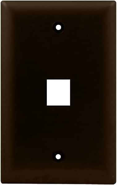 Legrand On-Q WP3401BR 1Gang, 1Port Wall Plate, Brown