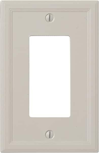 Questech Décor Single Rocker Insulated Light Switch Cover, Gray