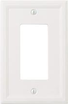 Questech Décor Single Rocker Insulated Light Switch Cover, White
