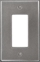 Questech Décor Single Rocker Light Switch Cover, Brushed Nickel Finish