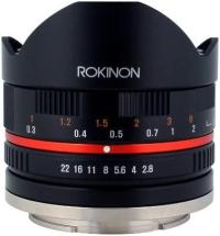 Rokinon 8mm F2.8 UMC Fisheye II (Black) Fixed Lens for Sony E-Mount (NEX) Cameras