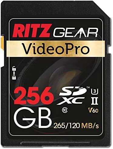 RitzGear 256GB VideoPro UHS-II SD Card SDXC Memory Card