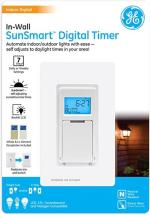 GE home electrical SunSmart in-Wall Digital Timer