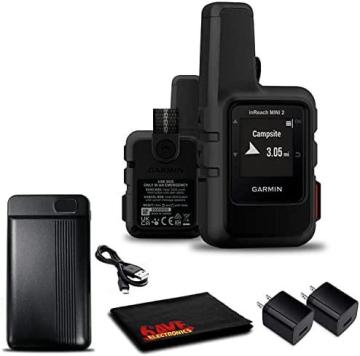 Garmin inReach Mini 2 Satellite Communicator (Black) with Charging Bank