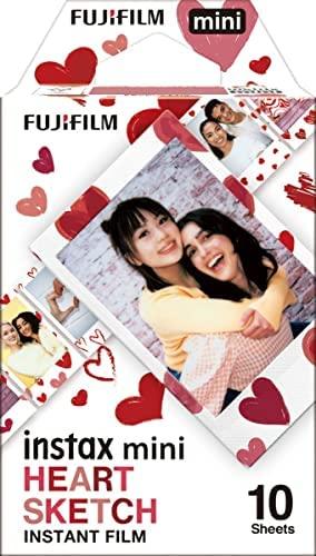 Fuji Fujifilm Instax Mini Heart Sketch Film - 10 Exposures