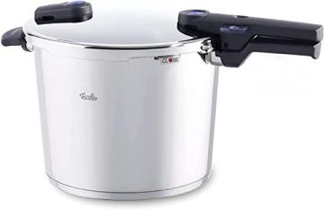 Fissler Stainless Steel Vitaquick Pressure Cooker, For All Cooktops, 10.6 Quarts