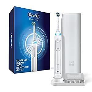 Oral-B Pro 5000 Smartseries Power Rechargeable Electric Toothbrush with Bluetooth, White