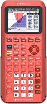 Texas Instruments TI-84 Plus CE Color Graphing Calculator, Coral (Metallic)