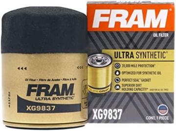 Fram Ultra Synthetic Automotive Replacement Oil Filter, XG9837 with SureGrip