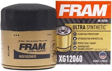 Fram Ultra Synthetic Automotive Replacement Oil Filter, XG12060 with SureGrip