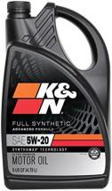 K&N Motor Oil: 5W-20 Synthetic Engine Oil: Premium Protection, High Mileage, 5 Quarts