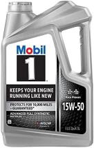 Mobil 1 Advanced Full Synthetic Motor Oil 15W-50, 5 Quart