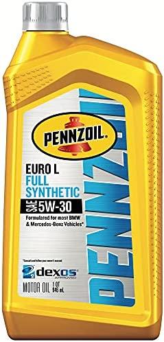 Pennzoil Platinum Euro L Full Synthetic 5W-30 Motor Oil (1-Quart, Single)