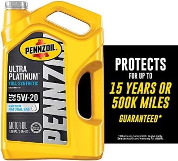 Pennzoil Ultra Platinum Full Synthetic 5W-20 Motor Oil (5 Quart)