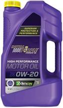 Royal Purple 51020 API-Licensed SAE 0W-20 High Performance Synthetic Motor Oil - 5 qt.