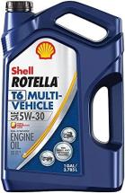Shell Rotella T6 Full Synthetic Multi-Vehicle 5W-30 Diesel Engine Oil (1-Gallon)