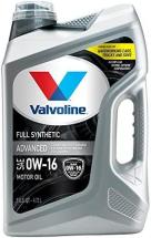 Valvoline Advanced Full Synthetic 0W-16 Motor Oil 5 Quart