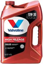 Valvoline High Mileage with MaxLife Technology 10W-30 Synthetic Blend Motor Oil 5 Quart