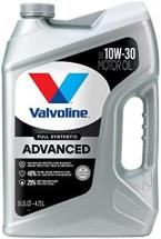 Valvoline Advanced Full Synthetic 10W-30 Motor Oil 5 Quart