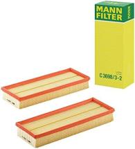 MANN-FILTER C 3698/3-2 Air Filter Element, (Set of 2)