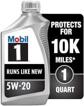 Mobil 1 Advanced Full Synthetic Motor Oil 5W-20, 6-Pack of 1 quarts