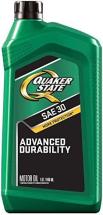 Quaker State 550035190 Heavy Duty SAE 30 Lubricant Motor Oil - 1 Quart