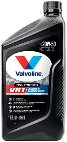 Valvoline VR1 Racing Synthetic SAE 20W-50 High Performance High Zinc Motor Oil 1 QT